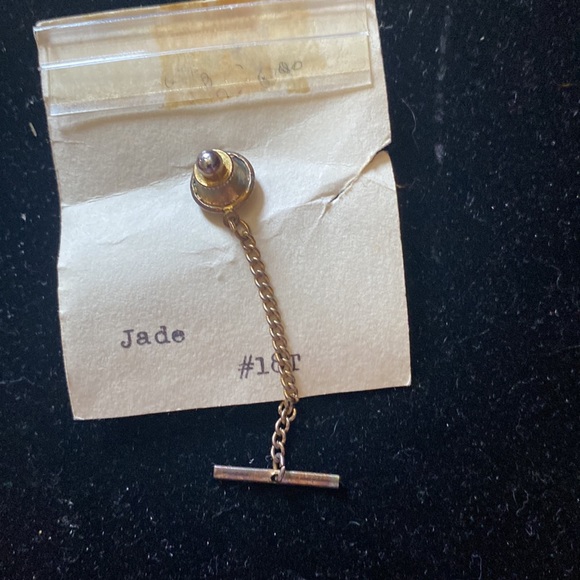 Jade tie tack made by my 88 year old grandpa - Picture 3 of 3